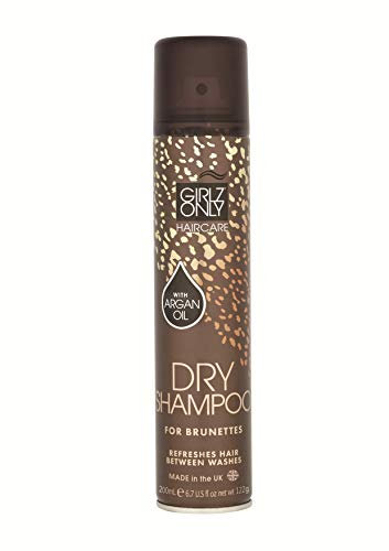Girlz Only Haircare Trockenshampoo mit Argan-Öl für brünettes Haar, 200 ml