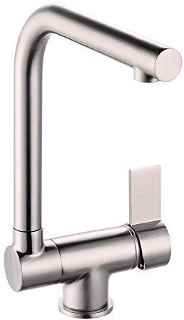 Mitigeur d'Evier Haut à Bec Basculant Inox Brossé ESPERANZA by Eurosanit