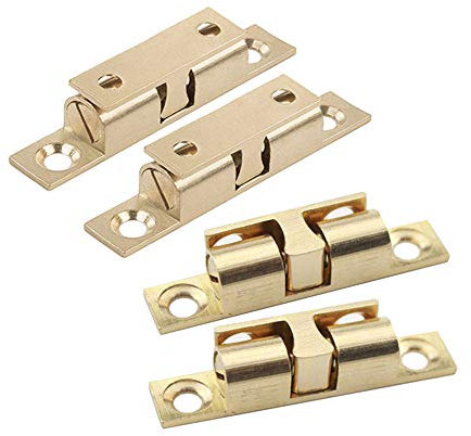 Derbway 4 Pezzi Chiavistello per Porta 50 mm,Serratura di Sicurezza per Conservare Mobili, Armadi, Cassetti, Armadi,In Ottone Resistente