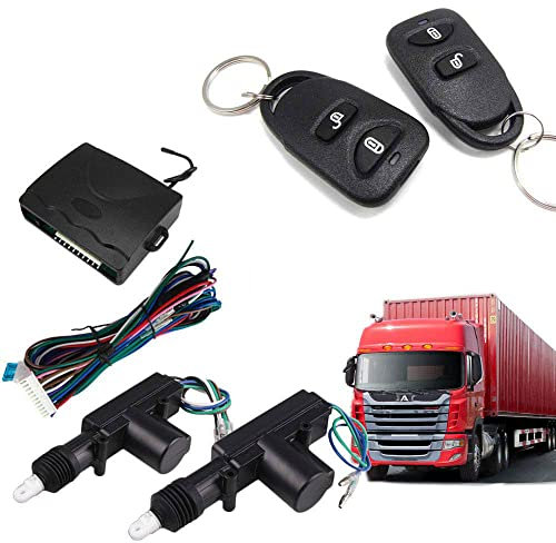 CONRAL Universal 24V Zentralverriegelung Verriegelungssystem Auto Fernbedienung Fahrzeugschlüsselloses Zugangssystem Für LKW 2 Tür