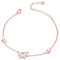 WINNICACA Schmetterling Opal Armband S925 Sterling Silber Roségold Armreif Schmuck für Frauen Mädchen Muttertag