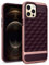 Caseology Parallax Hülle Kompatibel mit iPhone 12 Pro Max - Burgundy