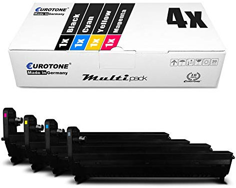 Eurotone 4X Trommel im Set kompatibel für Oki C610CDN C610DM C610DN C610DTN C610N ersetzt 44315105-08