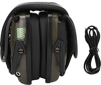 ZJchao Geräuschreduzierende Sicherheits-Ohrenschützer, Gehörschutzhülle, Noise-Cancelling-Headset-Ohrenschützer, Faltbarer Schützen-Gehörschutz(Grün)