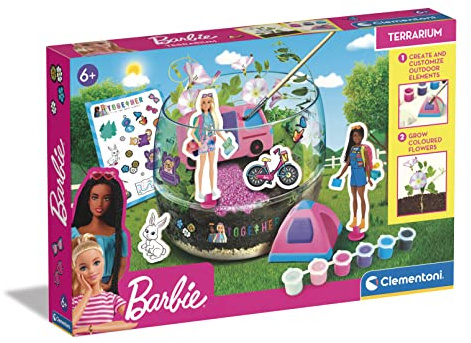 Clementoni 19303 Science & Play-Barbie Terrarium-Scientific Toys 6 Years Old (Italian, English, French, German, Dutch and Polish), Made in Italy [Amazon Exclusive]
