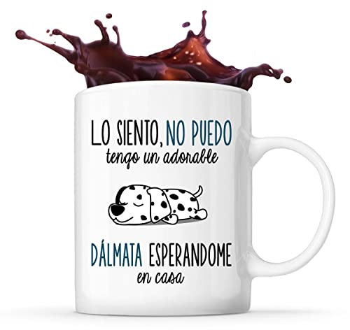 Taza dálmata | Colección no puedo | Taza de los amantes de los perros | Divertida idea de regalo original