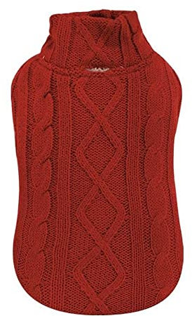 Croci Pullover für Hunde Winter Trail, Rückengröße 40 cm, verstellbar und gefüttert, mit Loch für Leine und Geschirr, rote Farbe