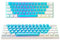 KRAKEN KEYBOARDS ICE Edition Kraken Pro 60, tastiera meccanica da gioco sostituibile a caldo al 60%, bianca e blu, per giochi su PC, Xbox, PlayStation e Mac (ICE | interruttori argentati)