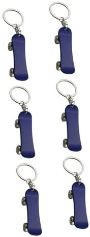 Amosfun 3sets Skateboard Schlüsselanhänger Metall Schlüsselanhänger Auto Hängen Zubehör Schlüsselhalter Für 2pcs * 3