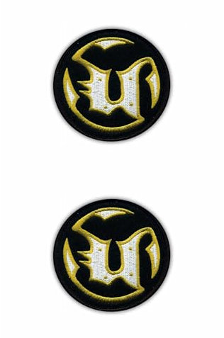 Set mit zwei bestickten Aufnähern, Motiv: Unreal Tournament
