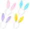 EUPSIIU 4 Stück Hasenohren Haarreif, Plüsch Stirnbänder, Oster Hasenohren Haarreif, Hasen Kostüm, Plüsch-Hasenohren, für Ostern Party Hochzeit Geburtstag Kostüm Cosplay