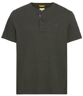camel active - Herren Henley Kurzarm (409474-9T84), Größe:4XL, Farbe:Leaf Green (91)