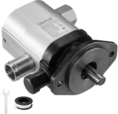 VEVOR Pompa idraulica spaccalegna, 22 GPM, 2 stadi 4000PSI Pompa spaccalegna per legno, uscita NPT da 1 '' Ingresso 3/4 '' Pompa idraulica a ingranaggi in alluminio 3600 giri/min, per piccoli motori