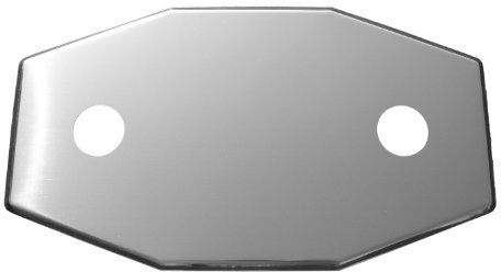 LASCO 03-1652 Smitty Plate Two Hole Used to Cover Shower Wall Tile, Stainless Steel