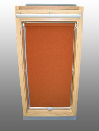Sichtschutzrollo Rollo für Velux RHL/RHU-EP GGU,GPU,GHU,GTU P06 terracotta