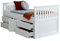 CAPTAINS STORAGE BED IN WHITE