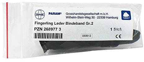 FINGERLING Leder Gr.2 m.Bindeband 1 St