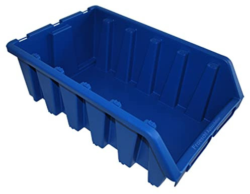 333 x 187 x 500 mm Gr.5 Blau Lagerbehälter Werkstatt Box Kunststoff Stapelboxen Lagerboxen Sichtlagerbox Stapelkisten Lagerkiste Aufbewahrungsbox Sichtlagerkasten Stapelkiste Sortimentskasten