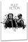 Pulp Fiction Splash Art Aquarell 90x60cm Schwarz Weiß Film Vincent Vega Digital Art Leinwandbild auf Keilrahmen Caro-Art Wandbilder