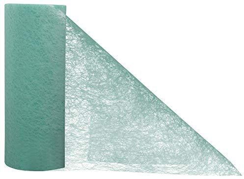 jb® 20m Tischband Tischläufer Tischvlies Vlies Vliesband Kommunion Konfirmation Tischdeko Band Dekostoff Deko Breite 23cm (Mint)