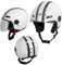 Motorradhelm Motorrad Roller Offenes Jet Helm Viser ECE 22-06 Weiss S