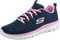 Skechers Damen Graceful Get Connected Sneaker,Navy Hot Pink, 39.5 EU