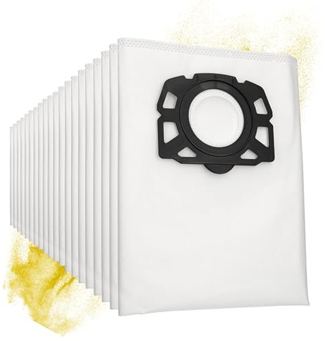 20 Flies-Filtertueten für Kärcher Serie WD5 - WD 5 P/P Premium/Premium/Premium Renovation Kit, alternativ zu 2.863-006.0 2.863-006.0 Staubsaugerbeutel/Vliesfilterbeutel von Microsafe®