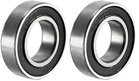 sourcing map 2 Stück Rillenkugellager 6800RS doppelt versiegelt 10mmx19mmx5mm Kugellager Kohlenstoffstahl