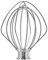 KitchenAid KSM5THFBSS - Battitore piatto in acciaio inox, testa inclinabile da 5 litri, in acciaio inox