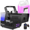 BeamZ RAGE1800LED Nebelmaschine mit Lichteffekt, 1800 Watt, RGBW LEDs, Fogger, inklusive 5 Liter Nebelfluid, Fog Machine, Funkfernbedienung, Timer DMX, 3,5 Liter, Disco Partynebel