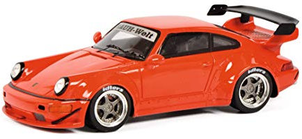 Schuco 450911300 RAUH-Welt RWB Porsche 911, Baureihe 964, Modellauto, Maßstab 1:43, Resin, rot
