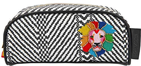 Depesche 10975 Kosmetiktasche, TOPModel Black and White, ca. 20 x 9 x 7,5 cm