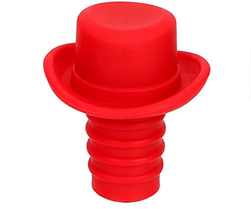 Weinstopper Formaler Hut Bier Soda Kork Flaschenverschluss Flaschenverschluss Silikon Küchenbar Zubehör Bar Werkzeuge Wein