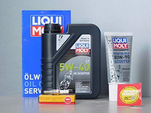 MotorFunSports Wartungs - Set - Vespa Primavera 50 4T 4V - Inspektion Öl Zündkerze