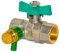 Trinkwasser Messing Kugelhahn DVGW ½“-1/4“Zoll IG-IG Knebelgriff u Entleerung Größe 1/2