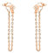 SOFIA MILANI - Boucles d'Oreilles pour Femme en Argent 925 - Plaqué Or Rose - avec Pierres de Zircon - Boucles d'Oreilles Pendantes avec Motif en Forme Chaîne - 21095