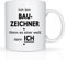 Print-Klex Berufstasse mit Bauzeichner Motiv Bedruckt Bauzeichner Tasse für Beruf Geschenk Kaffeebecher Geschenktasse Teetasse Arbeitstasse Arbeitsbecher mit Druck 330ml Beruf Tasse