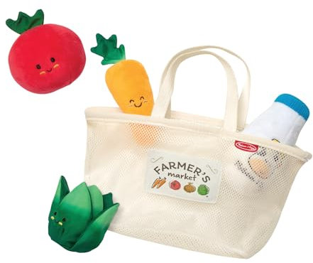 Melissa & Doug Einkaufsnetz für Kleinkind | Sensorisches Babyspielzeug 6-12 Monate | Aktivitätsspielzeug für die frühe Entwicklung ab 6 Monaten | Stofflebensmittel Babyspielzeug für Mädchen & Jungen