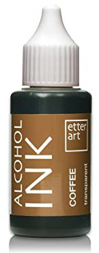 Etter Art hochwertige Alcohol Farbe für Kunstharze I Färben Sie Ihr Epoxidharz mit unseren Inks I Hohe Pigmentierung & keinen Braunstich mit unseren Farben I Coffee