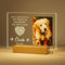 Bemaystar Cornice per Foto per Animali Domestici Lampada Personalizzata Regalo Cane Regalo Gatto Cornice Commemorativa per Animali Domestici Ricordo Targa per Animali Luce Notturna