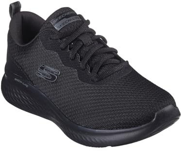 Skechers Skech-lite Pro Natural Beauty-Sneaker für Damen, Schwarzes Netzgewebe mit Metallbesatz, 41 EU