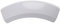 vhbw maniglia per porta/sportello compatibile con Bosch Serie 4 Maxx 7 WTV74160NL, WTV74180NL, WTV741D0NL asciugatrice - 240 x 71 x 25 mm - blanco - curvo