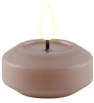 LED Schwimmkerze Deluxe Homeart 2 Stück aus Kunststoff inklusive Batterie 200 Stunden Leuchtdauer Für den Innen und Außenbereich Leuchtet bei Wasserkontakt Dekoration für den Teich Badewanne - Rose