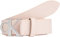 Calvin Klein Jeans Ceinture Femme Round Mono Belt Cuir, Rose (Pale Conch), 105 cm