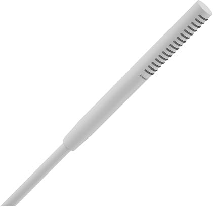 hansgrohe Pulsify S - wassersparender Duschkopf 7,9 l/min (EcoSmart), Handbrause mit 1 Strahlart (PowderRain), Duschbrause, Sparduschkopf mit Antikalk-Funktion, Mattweiß, 24125700