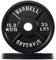 Signature Fitness Olympic - Placa de hierro fundido de 5 cm para entrenamiento de fuerza y levantamiento de pesas, estilo vintage, par de 35 libras