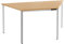 SCHÄFER SHOP Konferenztisch, bis 6 Personen, Trapez, 4-Fuß Quadratrohr, B 1600 x T 800 x H 720 mm, Buche/chromsilber