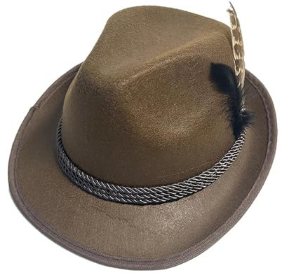 PW TOOLS Oktoberfest-Hut, bayerische Hüte, Herren und Damen, Deutscher Bierhut, Oktoberfest-Outfit, Bayerisches Kostü, Festival, Mottoparty, Karneval, Kostümzubehör