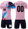 OPUTWDF Ensemble Maillot de Foot a Personnalisé - Nom Numéro Logo de léquipe Ensemble Foot T-Shirt et Short Convient Aux Hommes Femmes Enfants