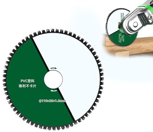 TAOZHIYAO 110mm Wood Cutting Disc, Multipurpose Saw Blade for Solid Wood, PVC, Plastic, Metal, Suitable for Angle Grinders, Electric Circular Saws, Table Saws (1Pcs)